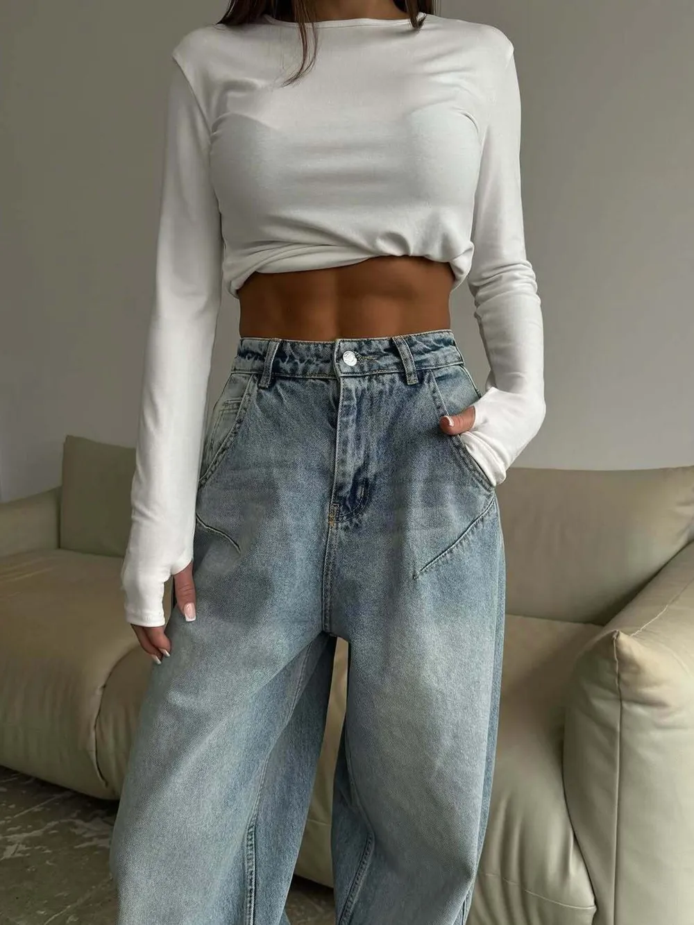 Wide Leg Jeans, image 4