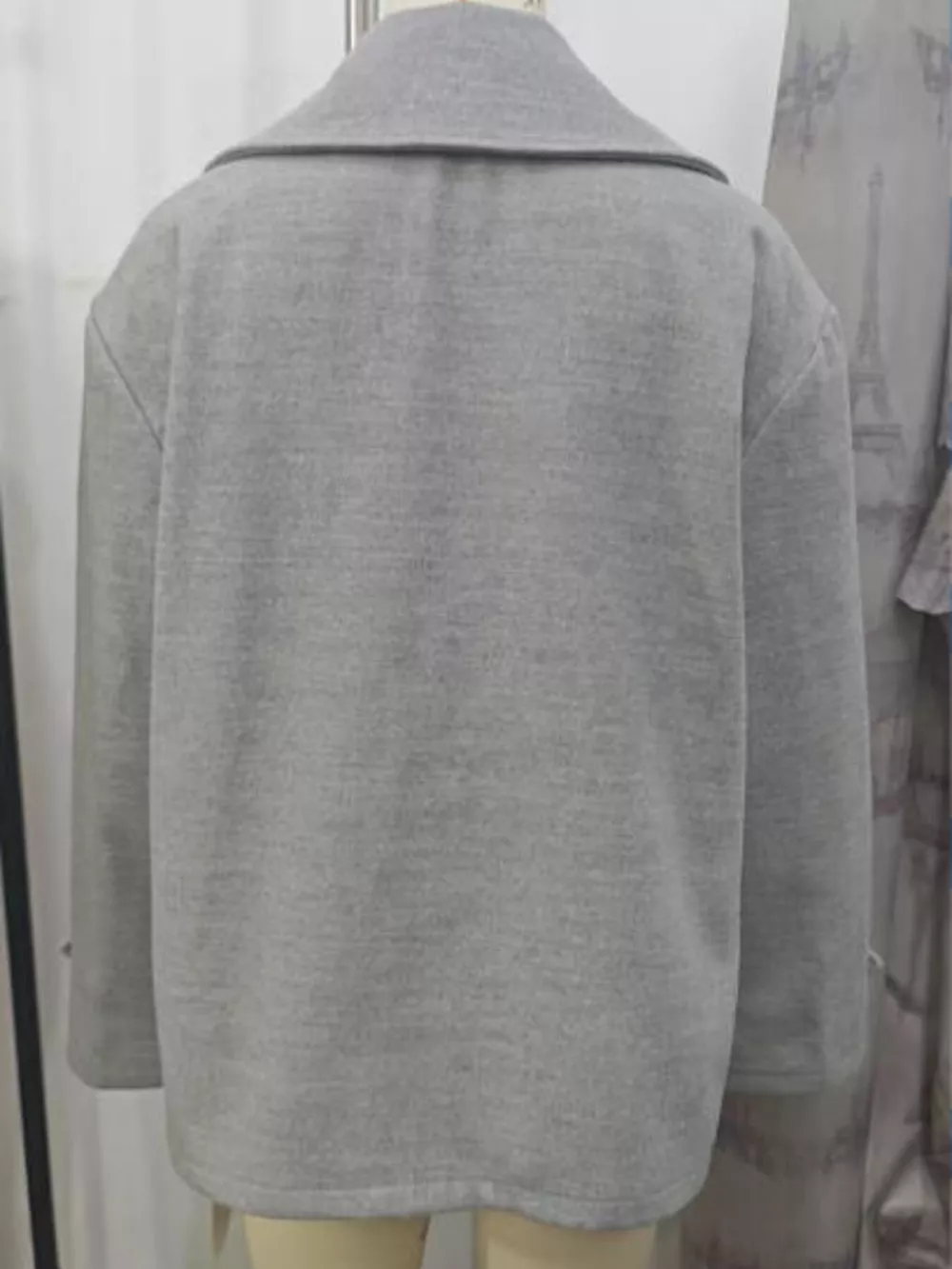 Double-Breasted Wool Blend Casual Jacket, image 10