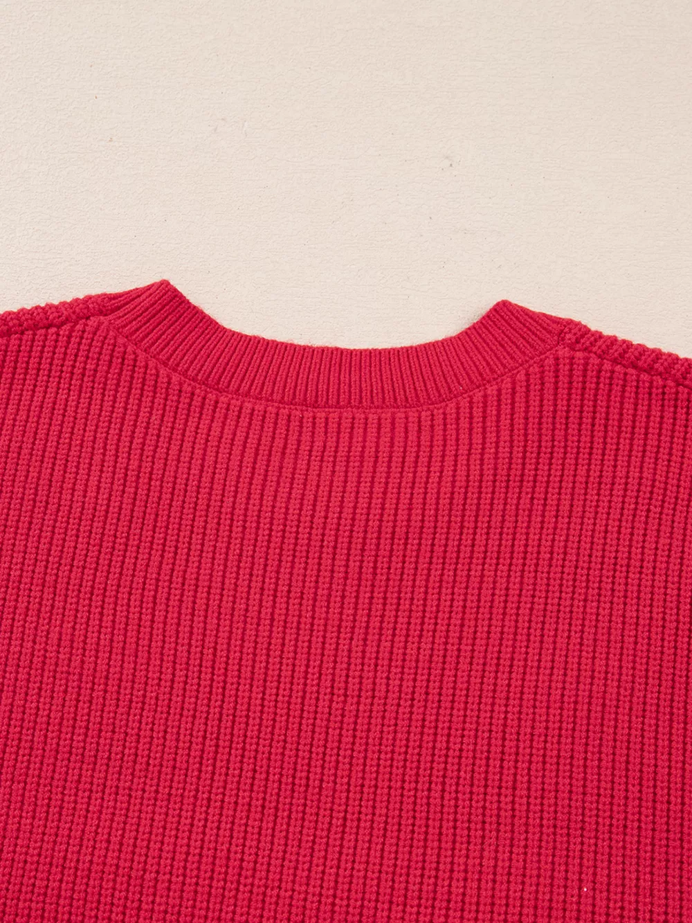 Sequin Bow Accent Drop Shoulder Sweater, image 5