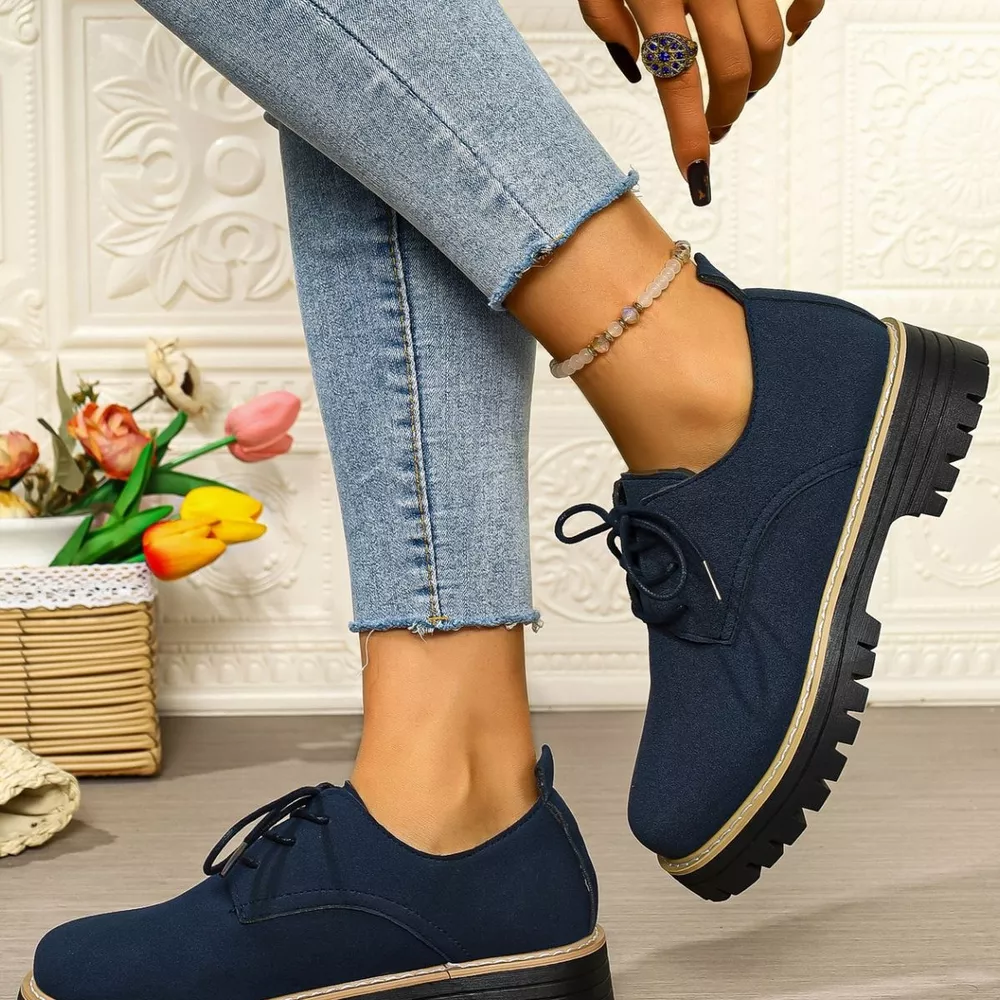 Lace-Up Platform Loafers, image 11