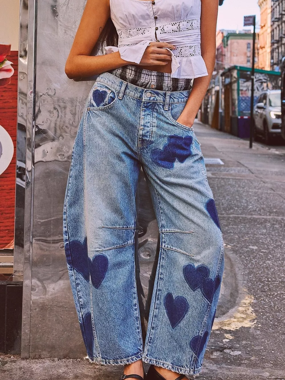 Mid Rise Wide-Leg Jeans, image 2
