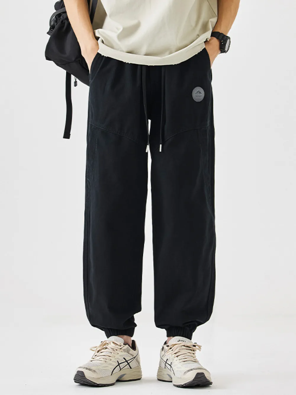 Men's Plus Size Casual Loose Fit Drawstring Pants