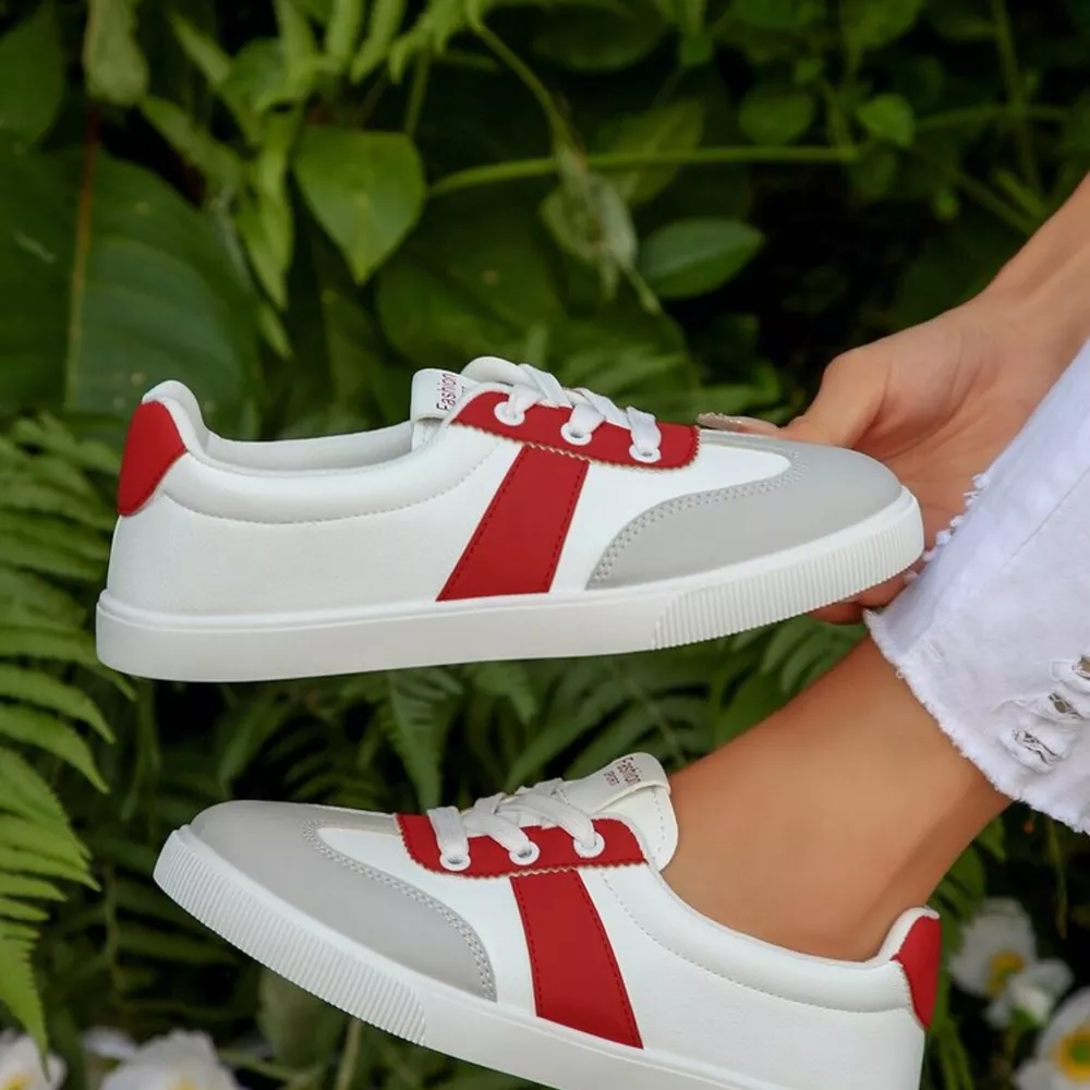Round Toe Lace Up Sneakers, image 4