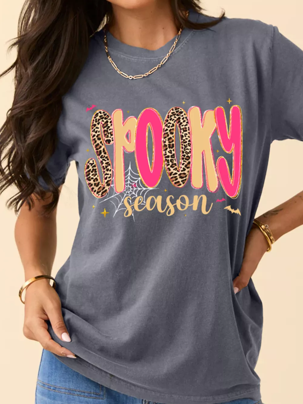 Full Size Spooky Season Halloween Graphic T-Shirt Plus Size, image 4