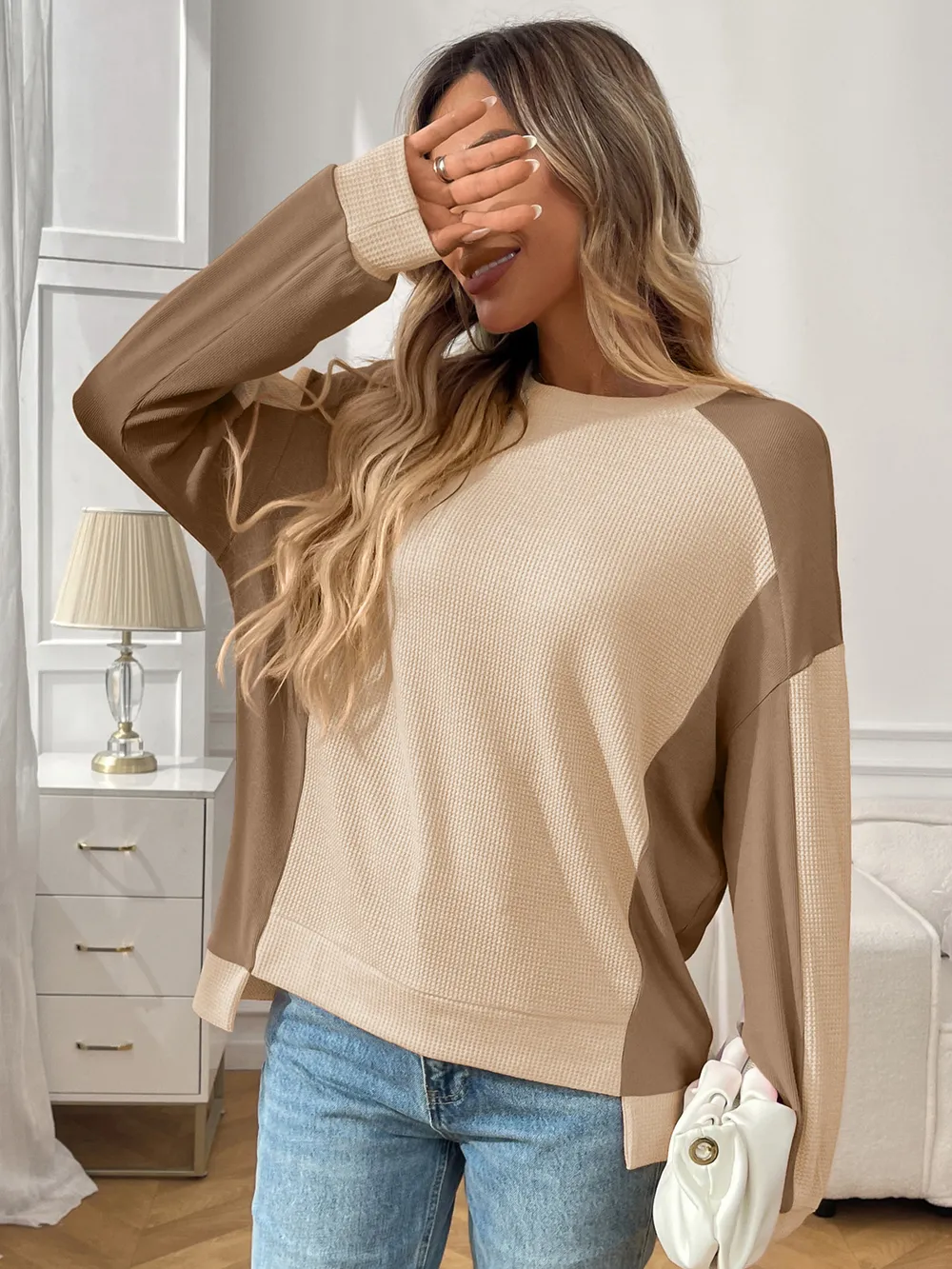 Color Block Long Sleeve Sweatshirt, image 9