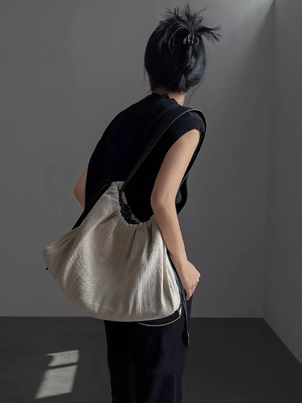 Drawstring Closure Handbag