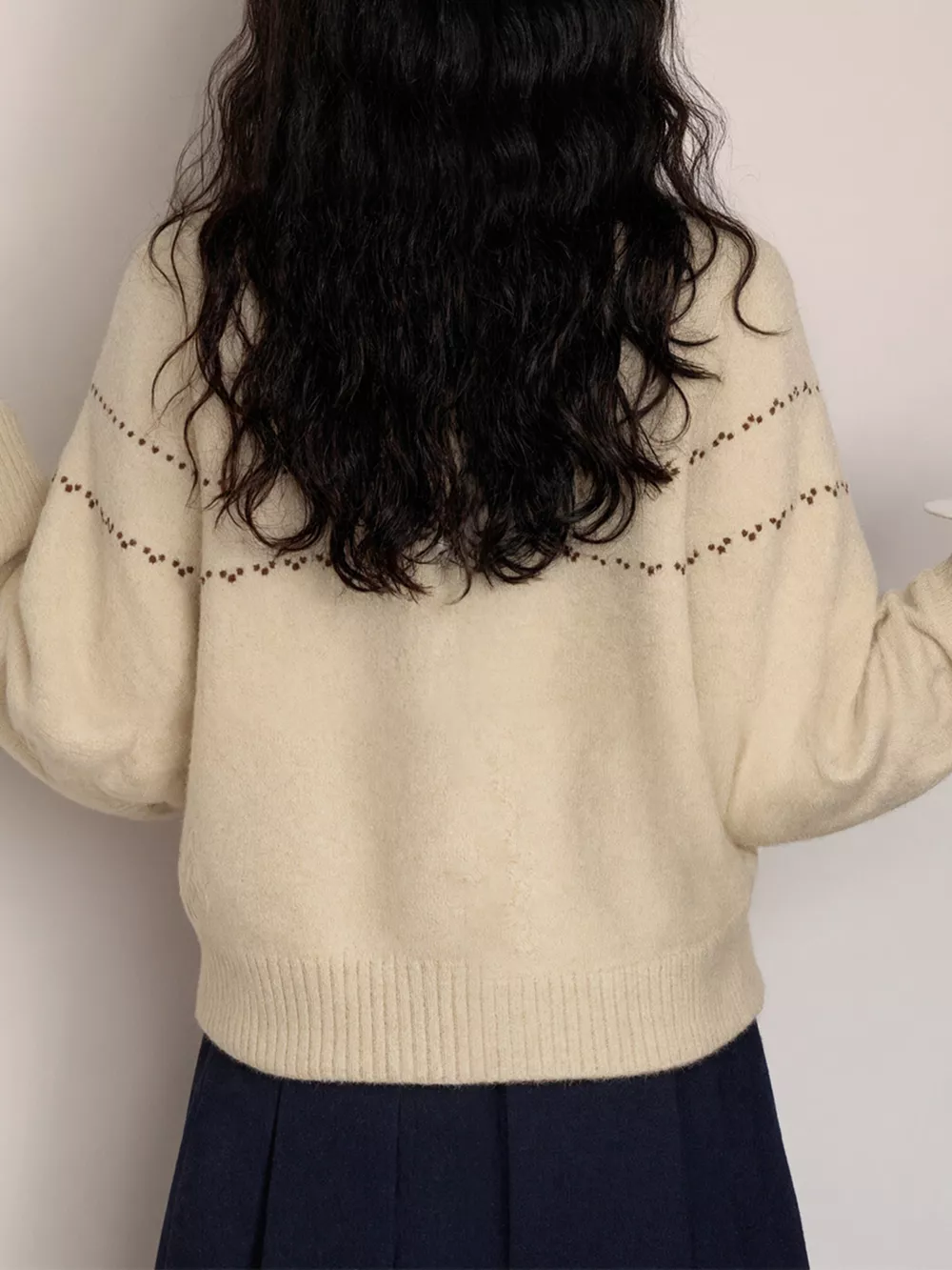Cable Knit Button Up Cardigan, image 5