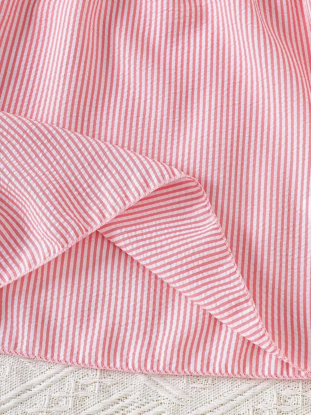 Children's Embroidered Striped Dress, image 5