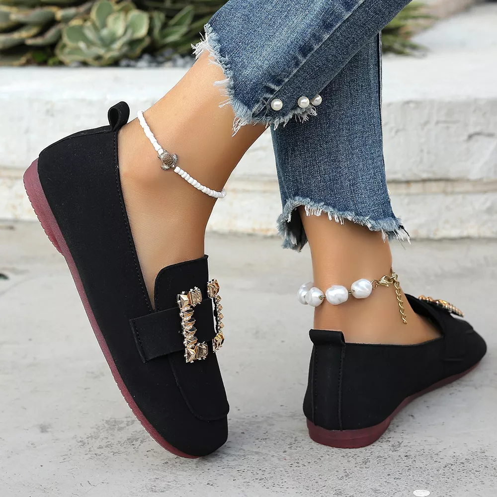 Decor Buckle Round Toe Slip-On, image 6