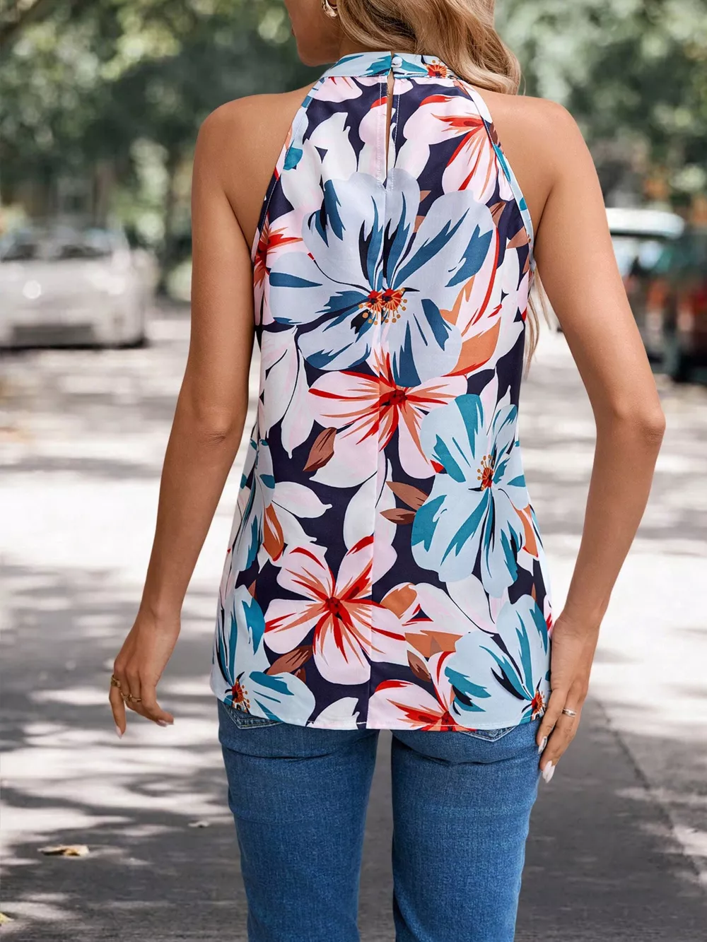 Floral Print Tank Top, image 2