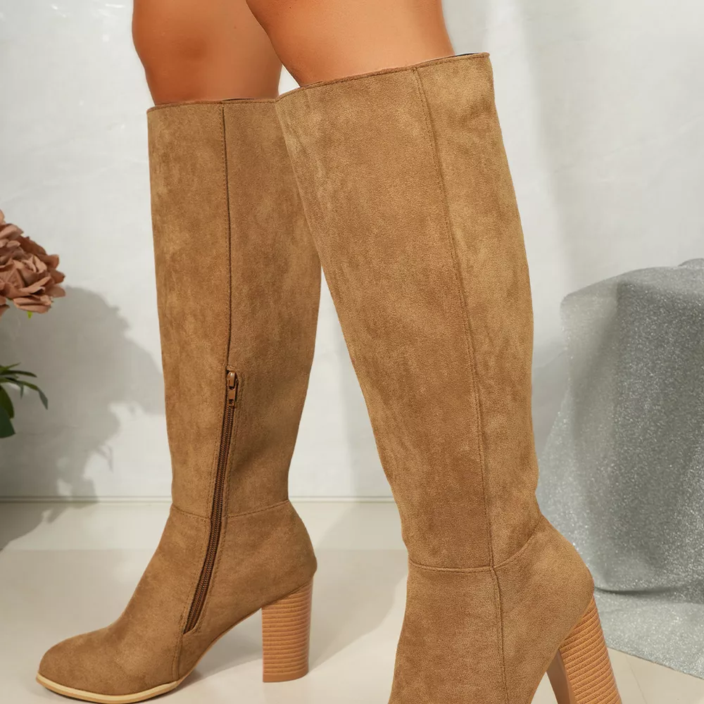 Point Toe Block Heels Boots, image 14