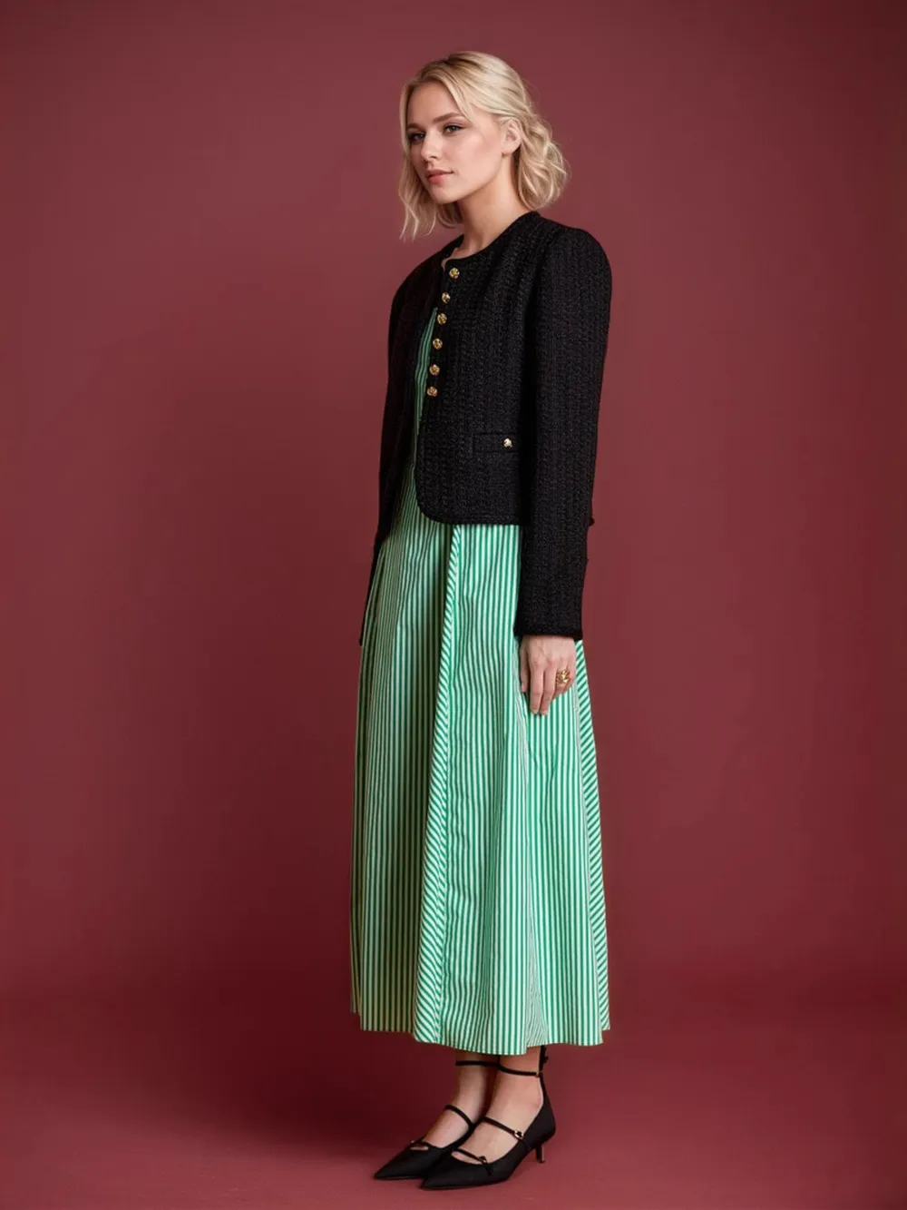 Button Up Long Sleeve Textured Outerwear, image 3