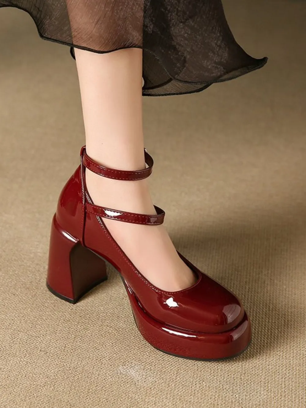 Patent Leather Mary Jane Platform Pumps, image 13