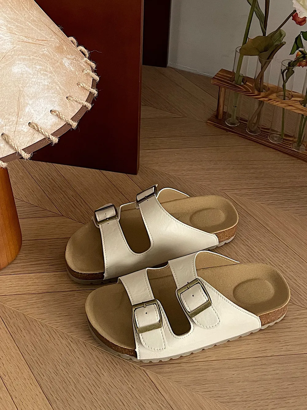 Classic Double Buckle Comfort Sandals, image 2