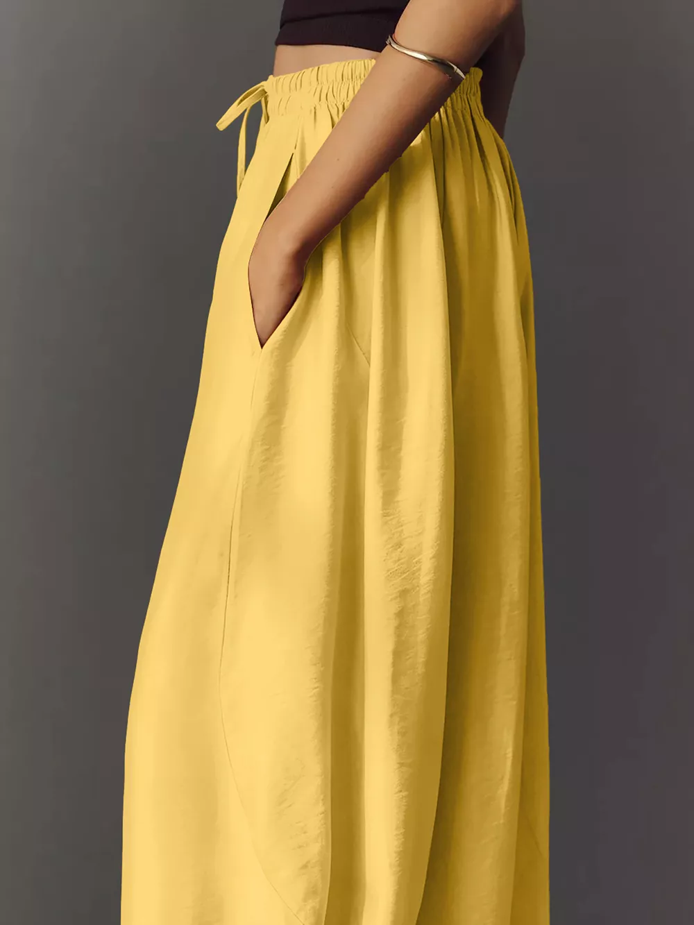 Drawstring Wide Leg Pants, image 26
