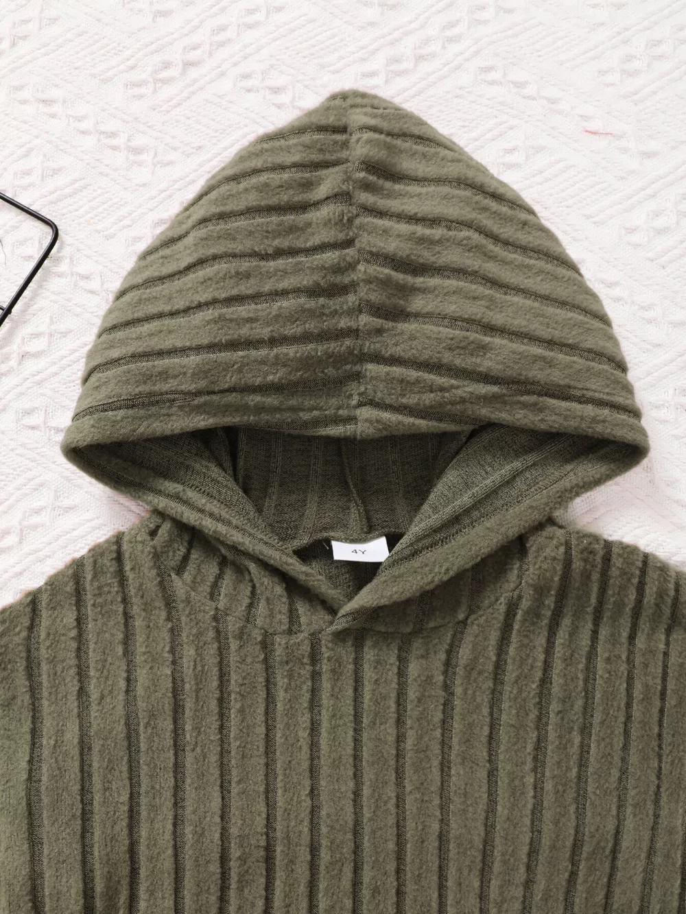 Children's Ribbed Long Sleeve Hoodie and Pants Set, image 3