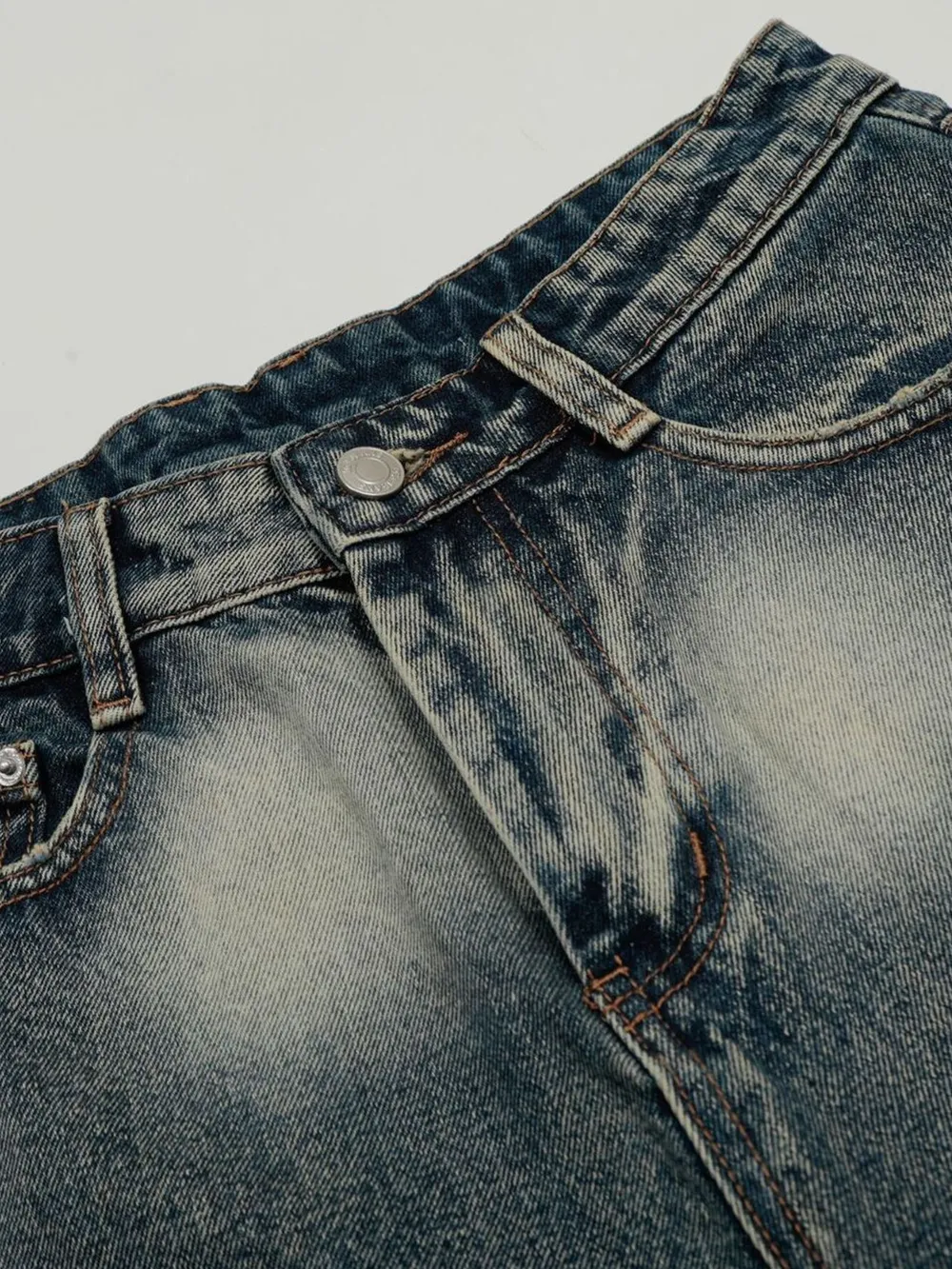 Men's Acid Wash Denim Shorts, image 10