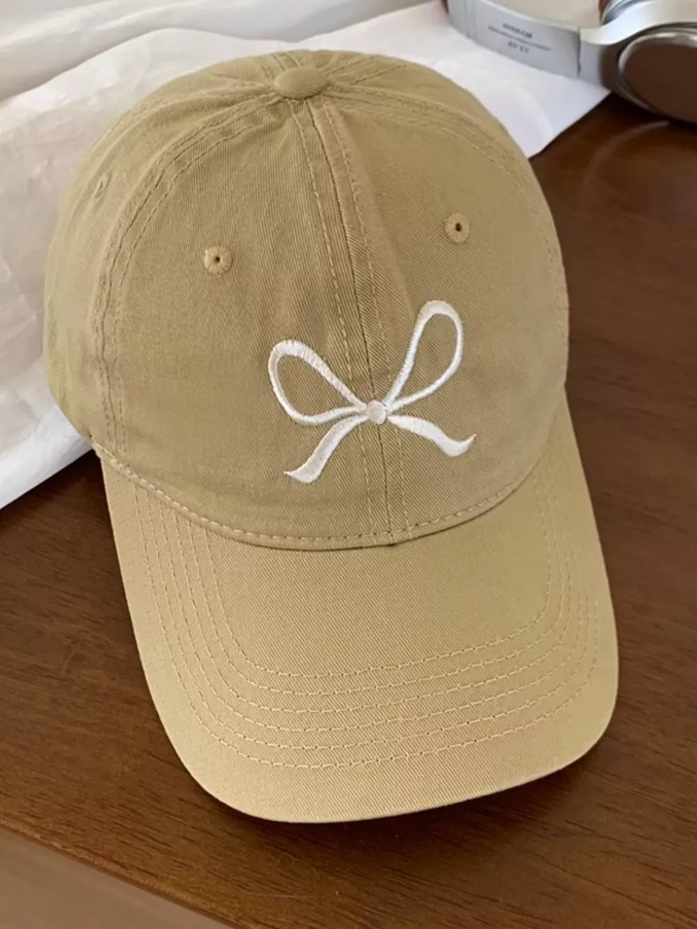 Embroidered Bow Baseball Cap, image 8