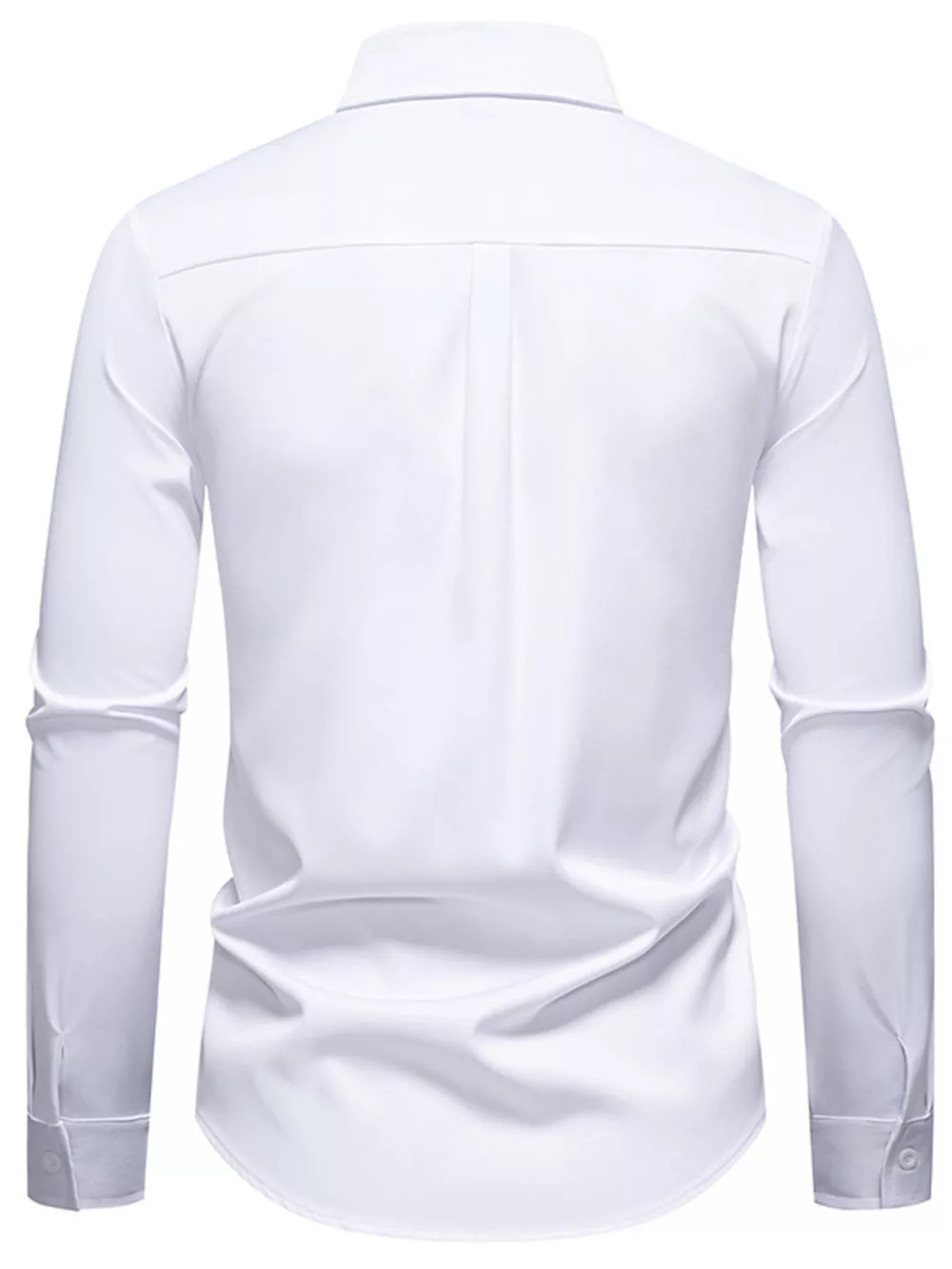 Men's Embroidered Floral Long Sleeve Shirt, image 7