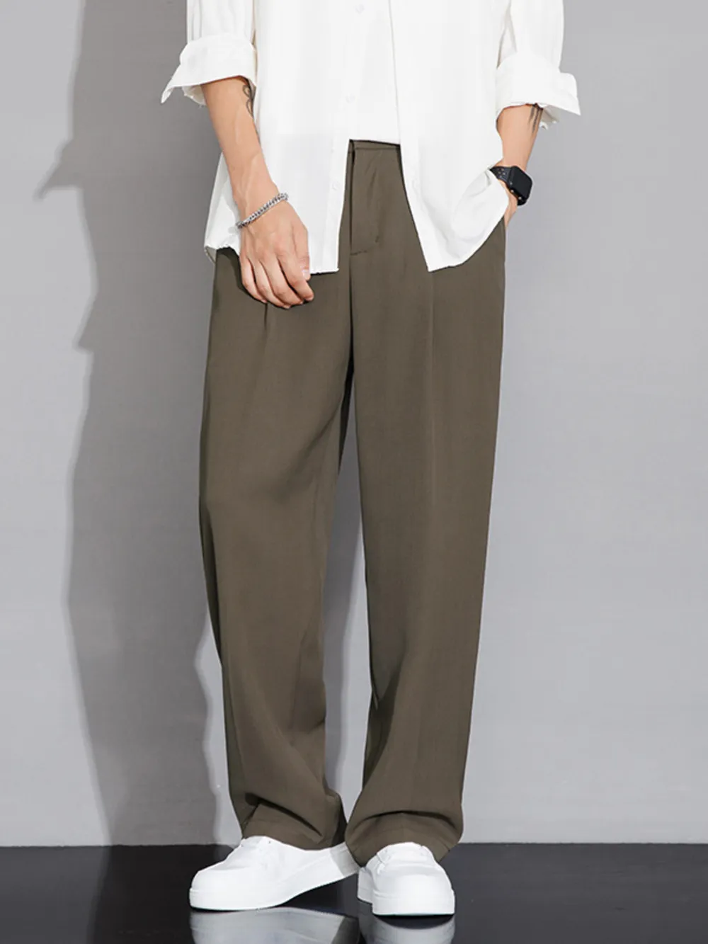 Men's Full Size Wide Leg Casual Pants Plus Size, image 4