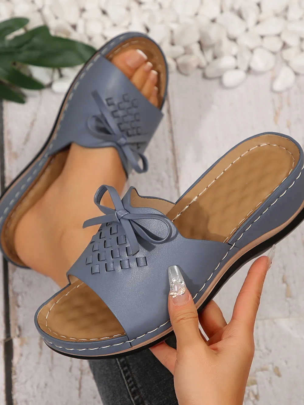 Bow Open Toe Sandals, image 5