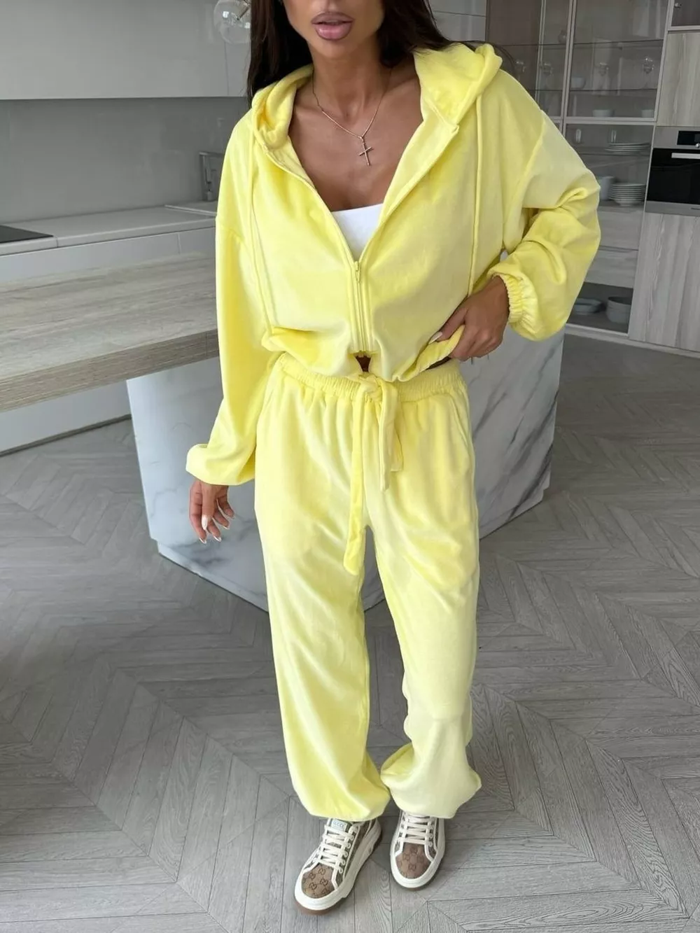 Zip-Up Hoodie and Joggers Set, image 21