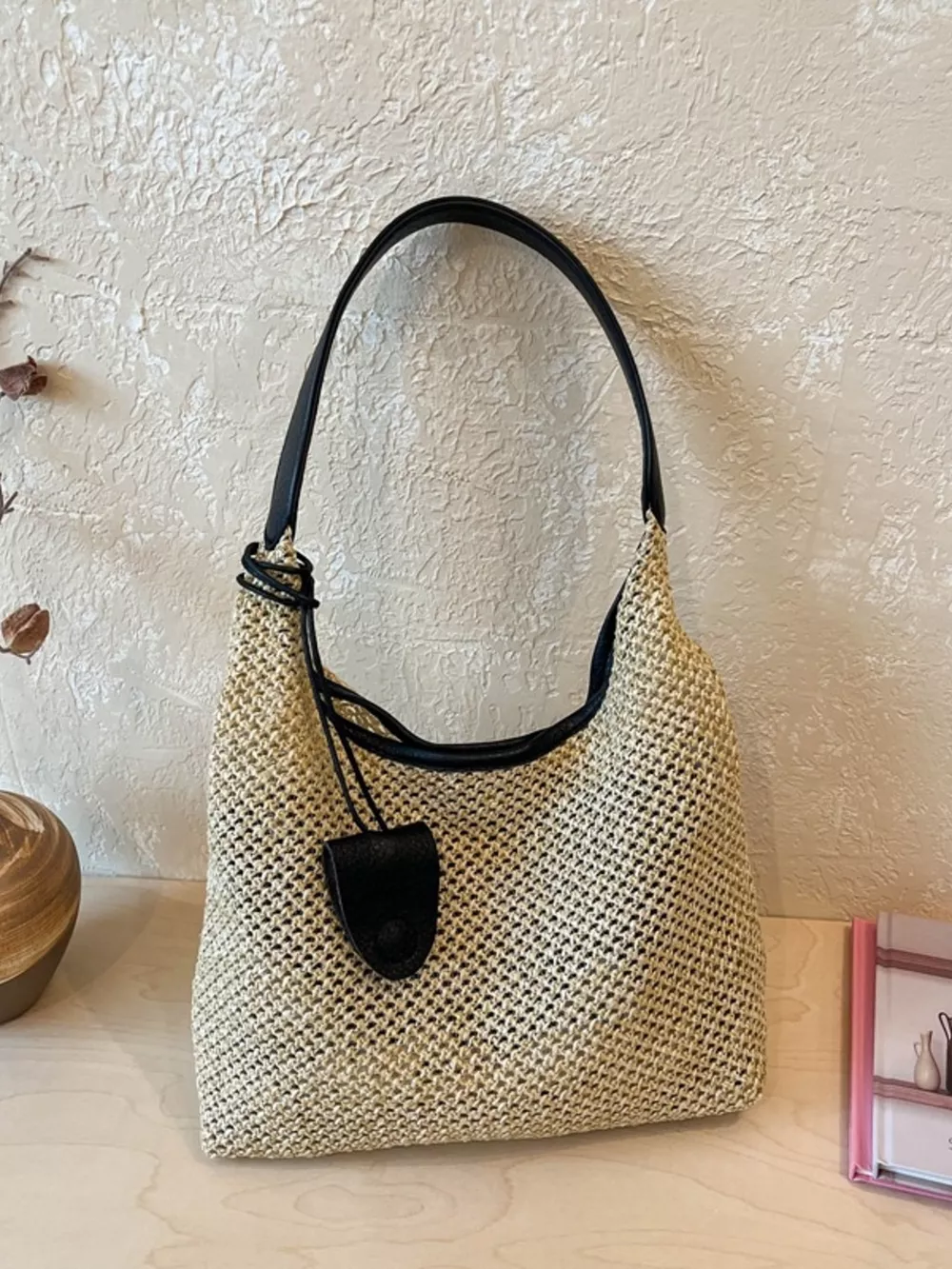 Straw Woven Shoulder Bag, image 3