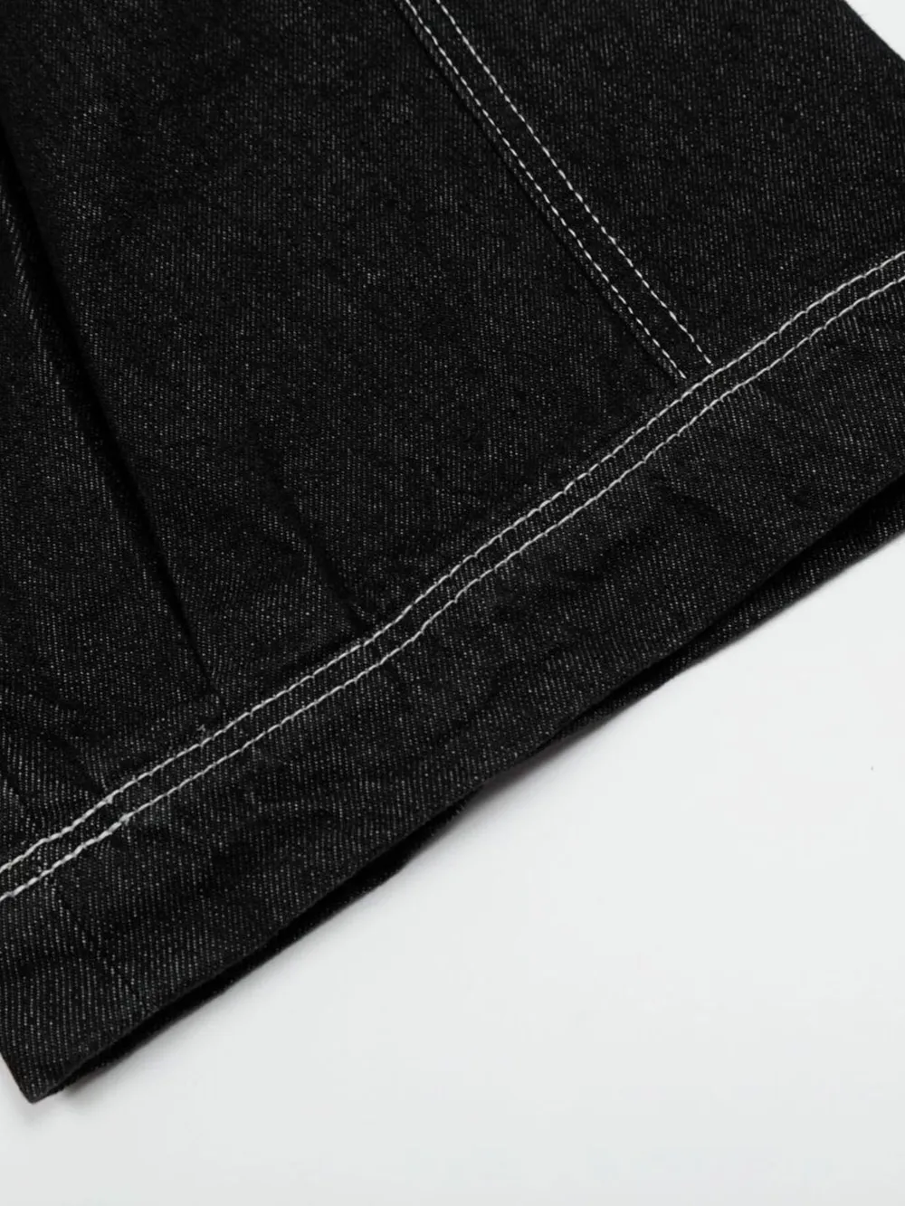 Men's Wide-Leg Jeans with Contrast Stitching, image 5