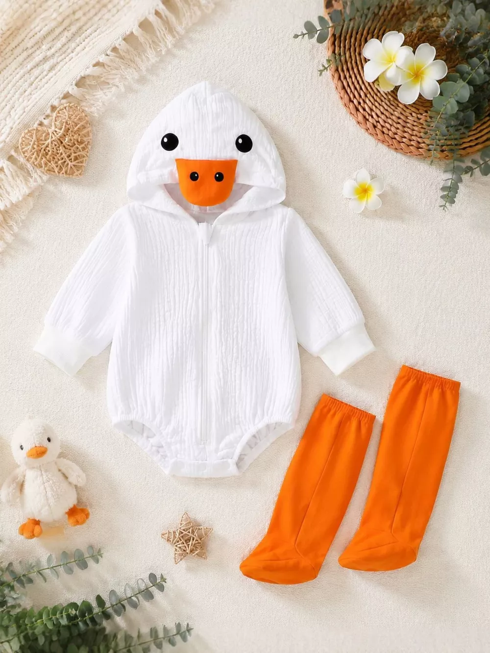 Children's Duck Hooded Jumpsuit, image 5