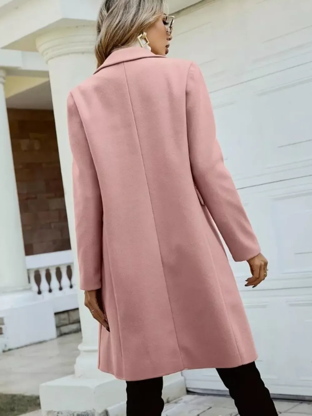 Double-Breasted Longline Coat, image 11