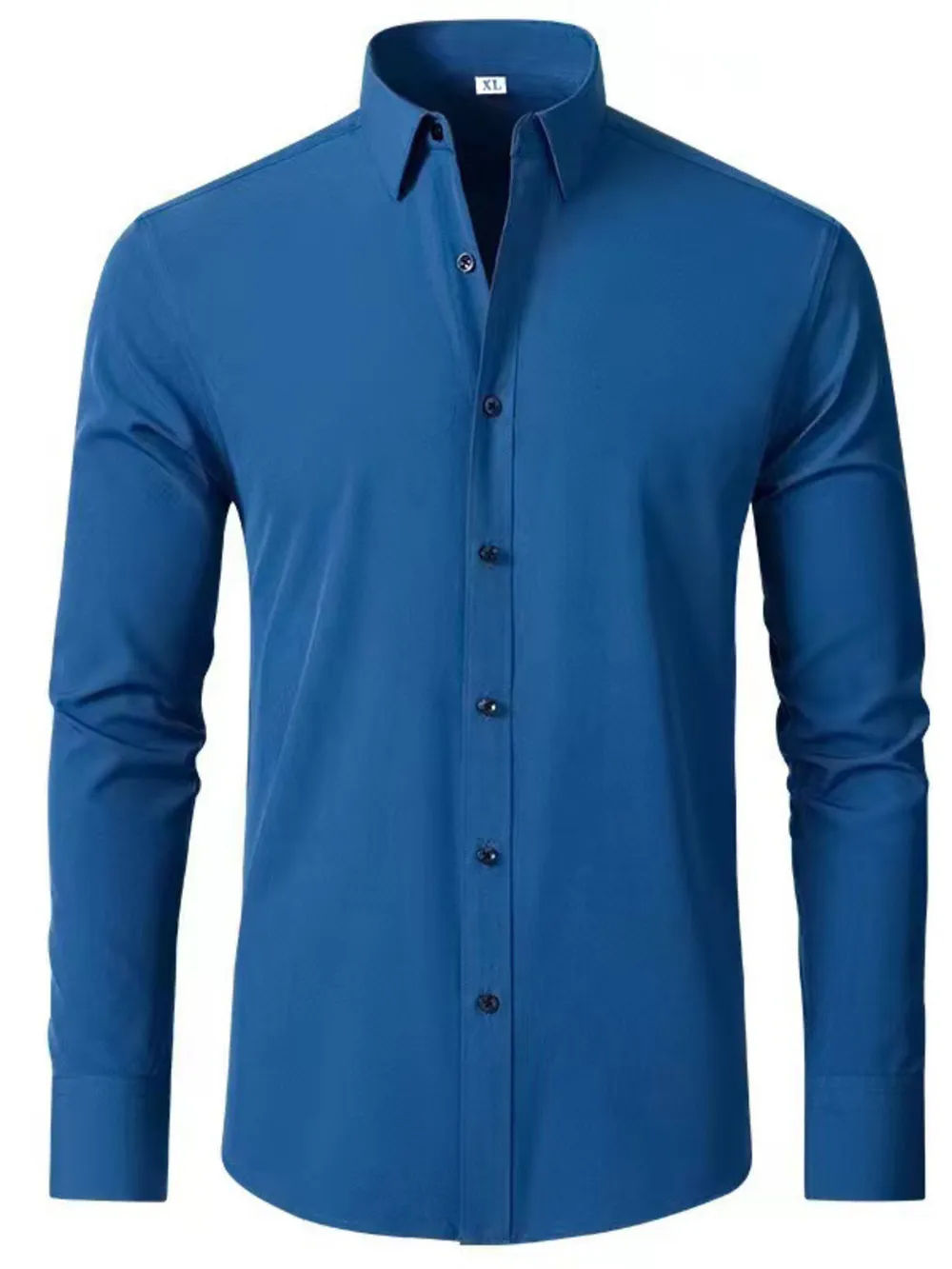Men's Plus Size Button Up Long Sleeve Shirt, image 4