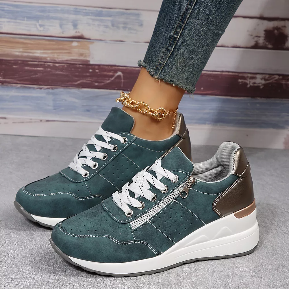 Lace Up Wedge Sneakers, image 10