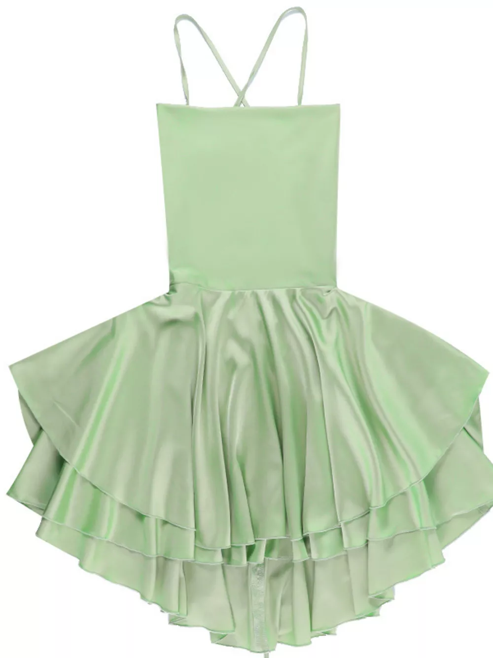 Backless Layered Ruffled Cami Dress, image 12