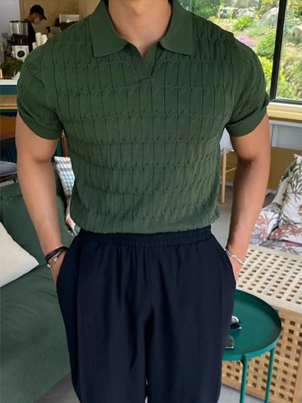 Men's Full Size Classic Short Sleeve Knit Polo Plus Size, image 2