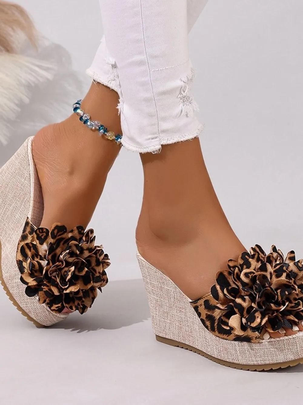 Open Toe Platform Wedge Sandals, image 4
