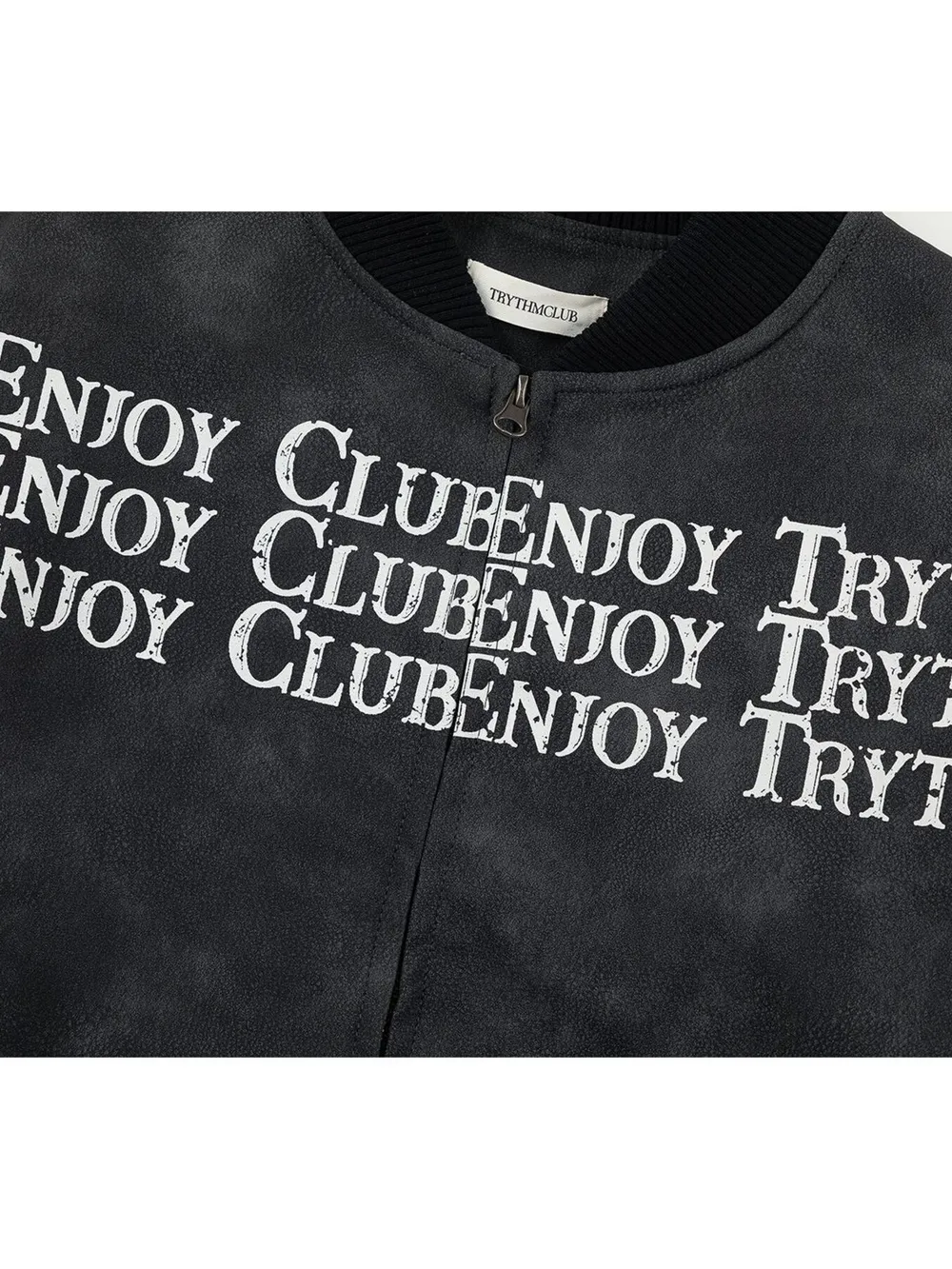 Men's Zip Up Letter Graphic Bomber Jacket, image 4