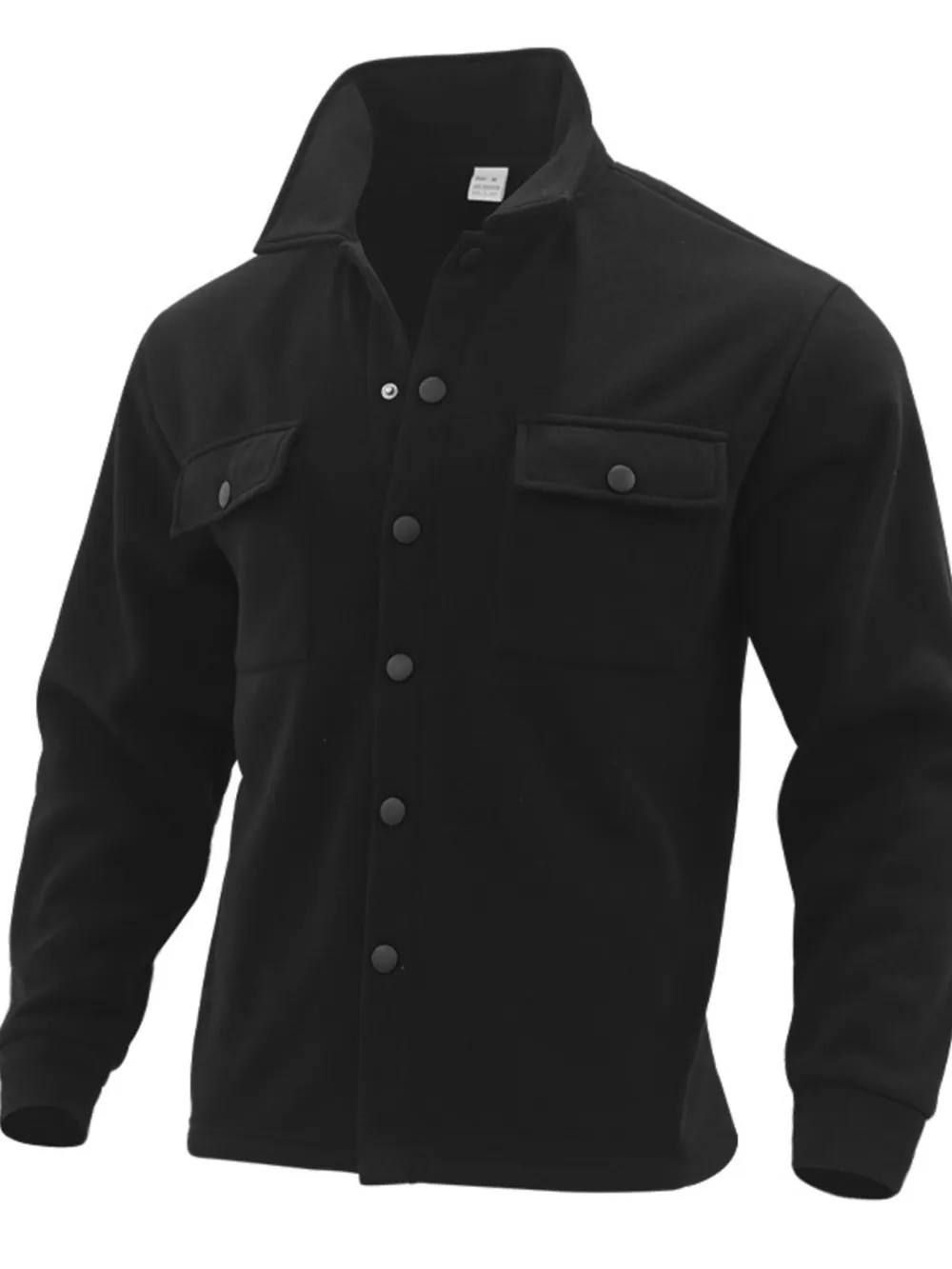 Men's Full Size Button Up Long Sleeve Jacket Plus Size, image 8