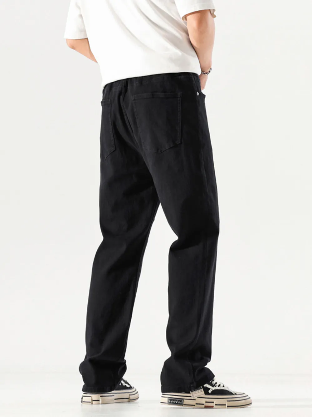 Men's Full Size Wide Leg Jeans with Pockets Plus Size, image 2