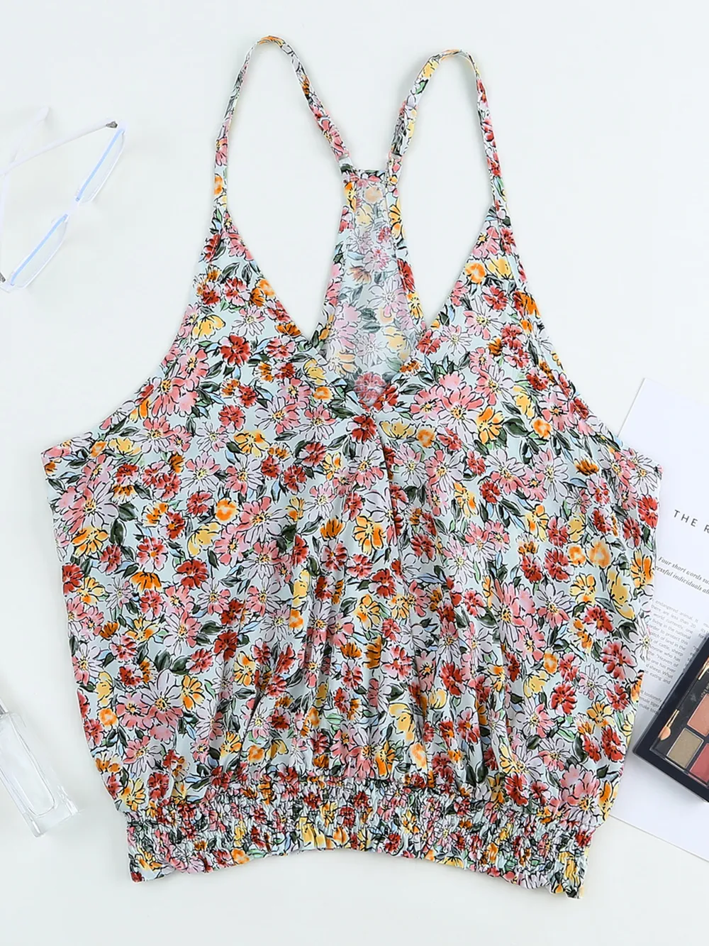 Floral Print Halter Cami, image 8