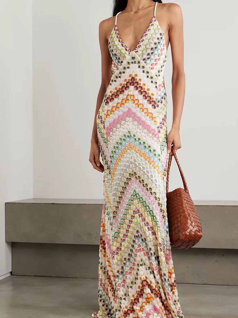 Backless Spaghetti Strap Maxi Dress, image 4