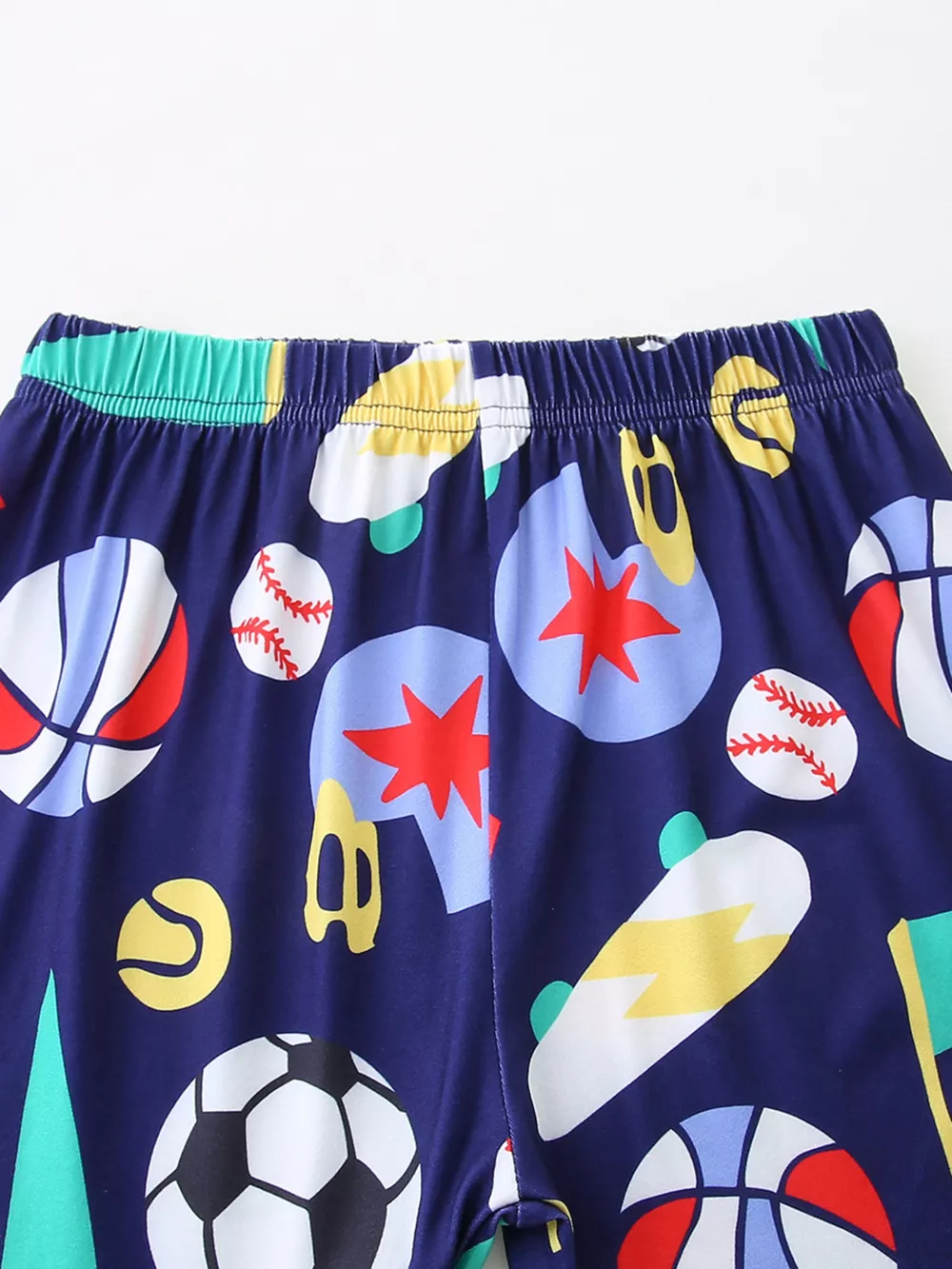 Children's Sporty Print Round Neck Tee and Shorts Set, image 5