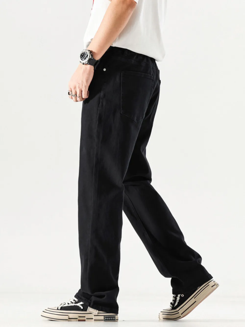Men's Full Size Wide Leg Jeans with Pockets Plus Size, image 3