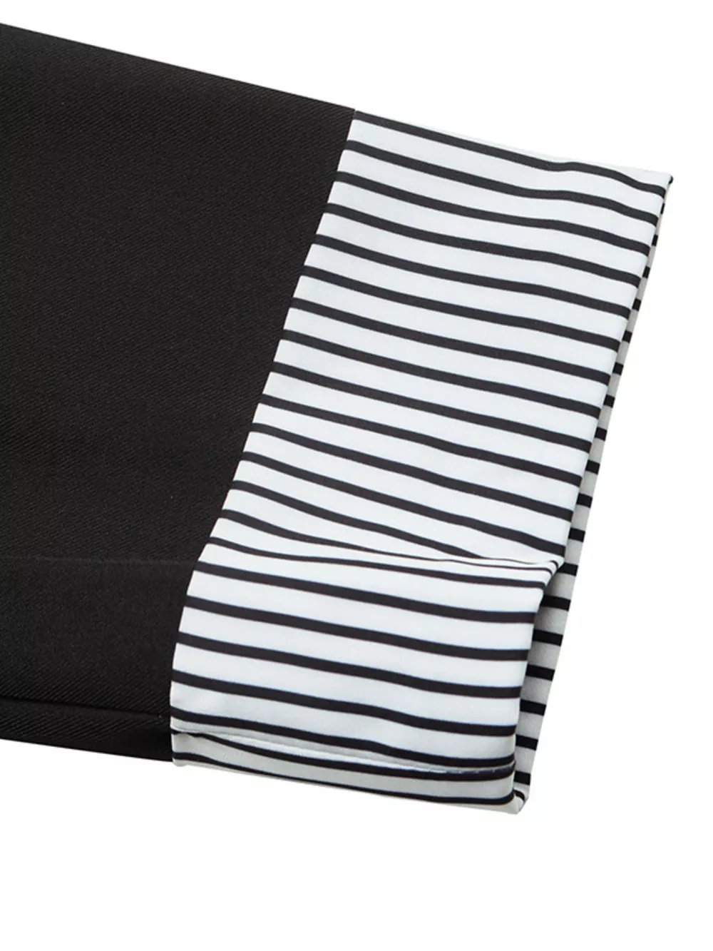 Contrast Striped Lapel Collar Blazer, image 8