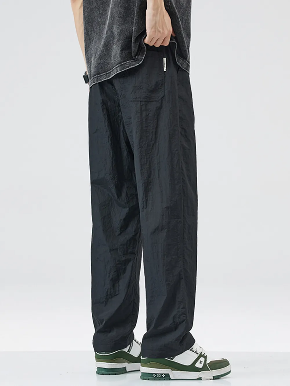 Men's Full Size Lightweight Wide Leg Casual Pants Plus Size