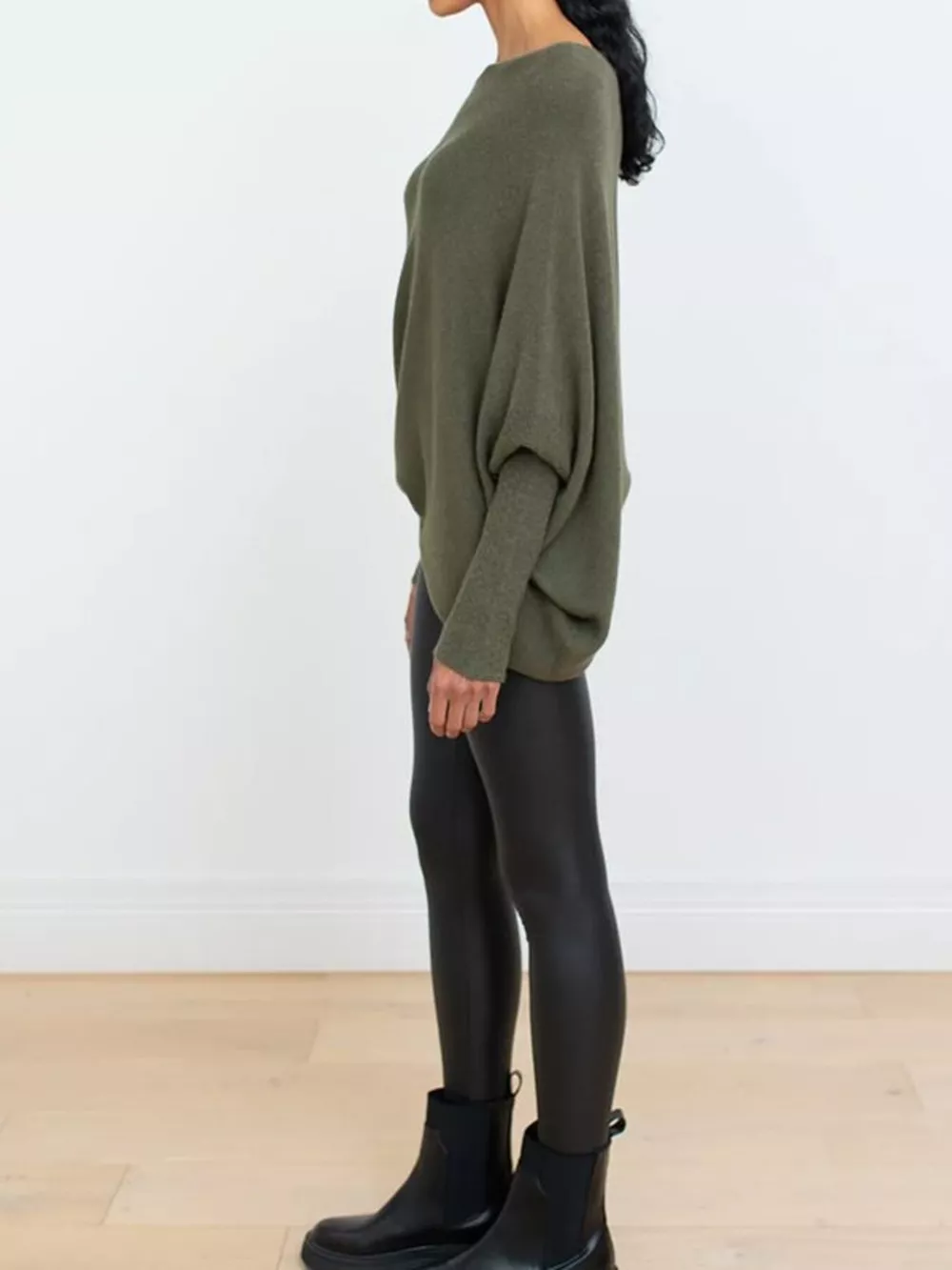 Boat Neck Long Sleeve Sweater, image 17