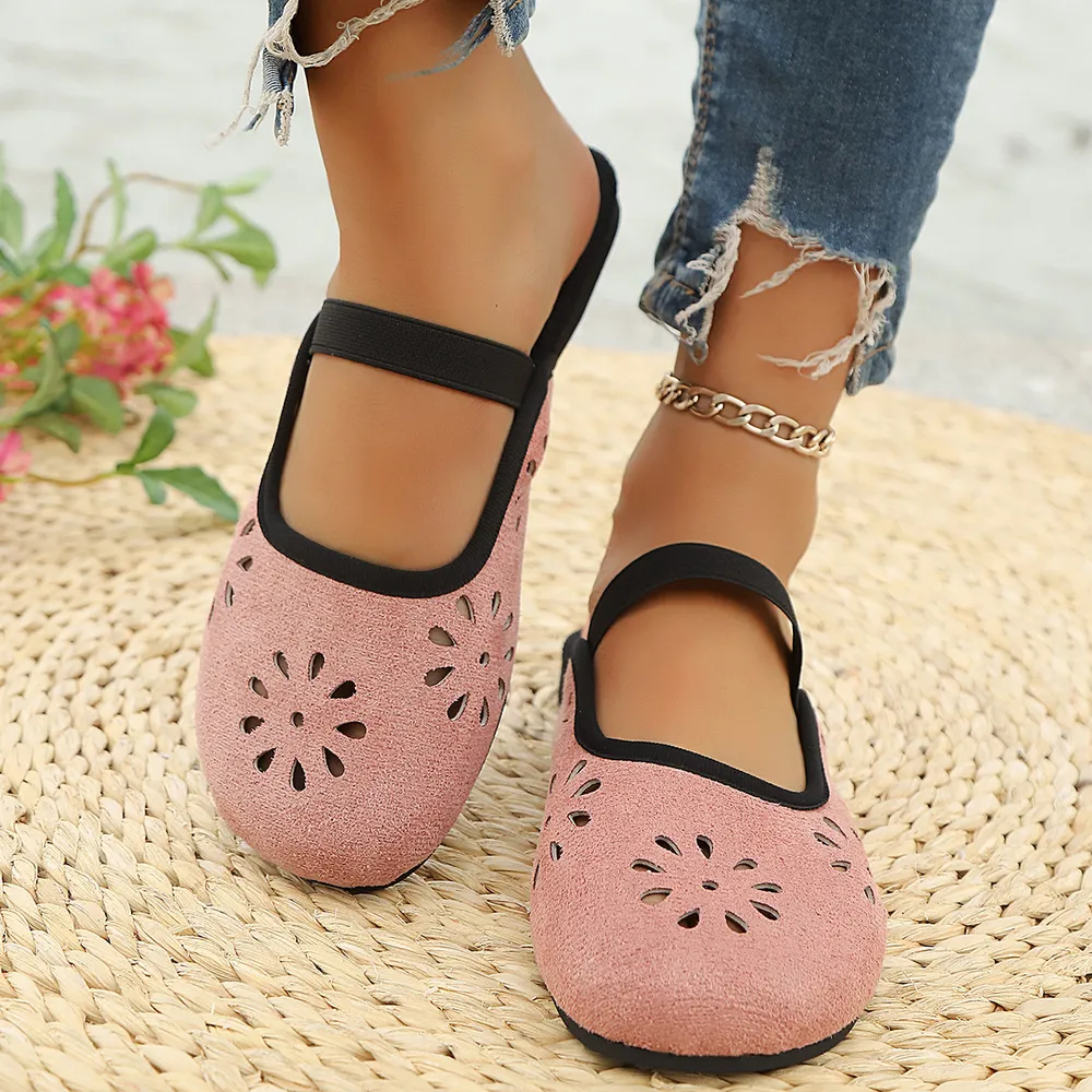Cutout Round Toe Slip-Ons, image 6