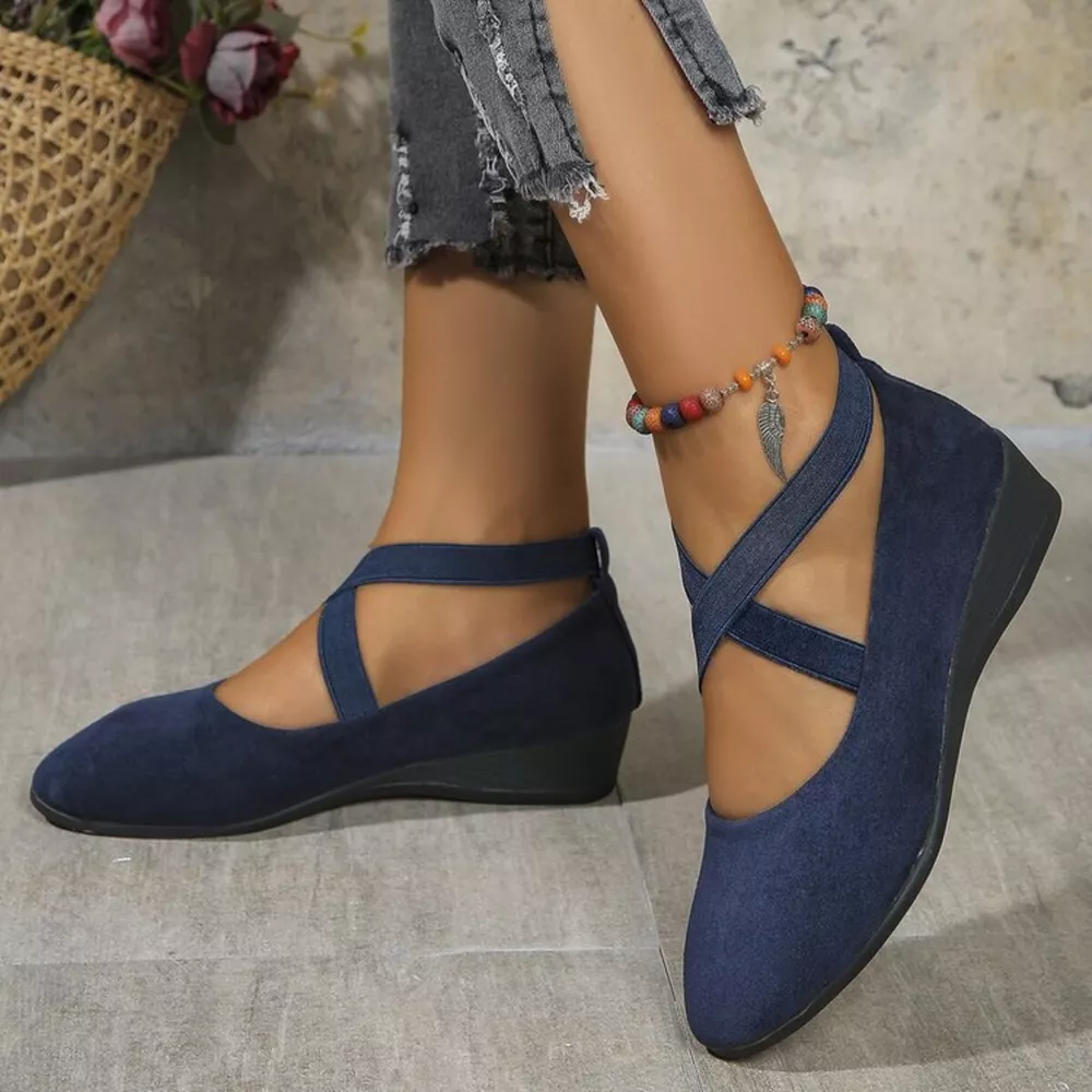 Round Toe Wedge Loafers, image 11