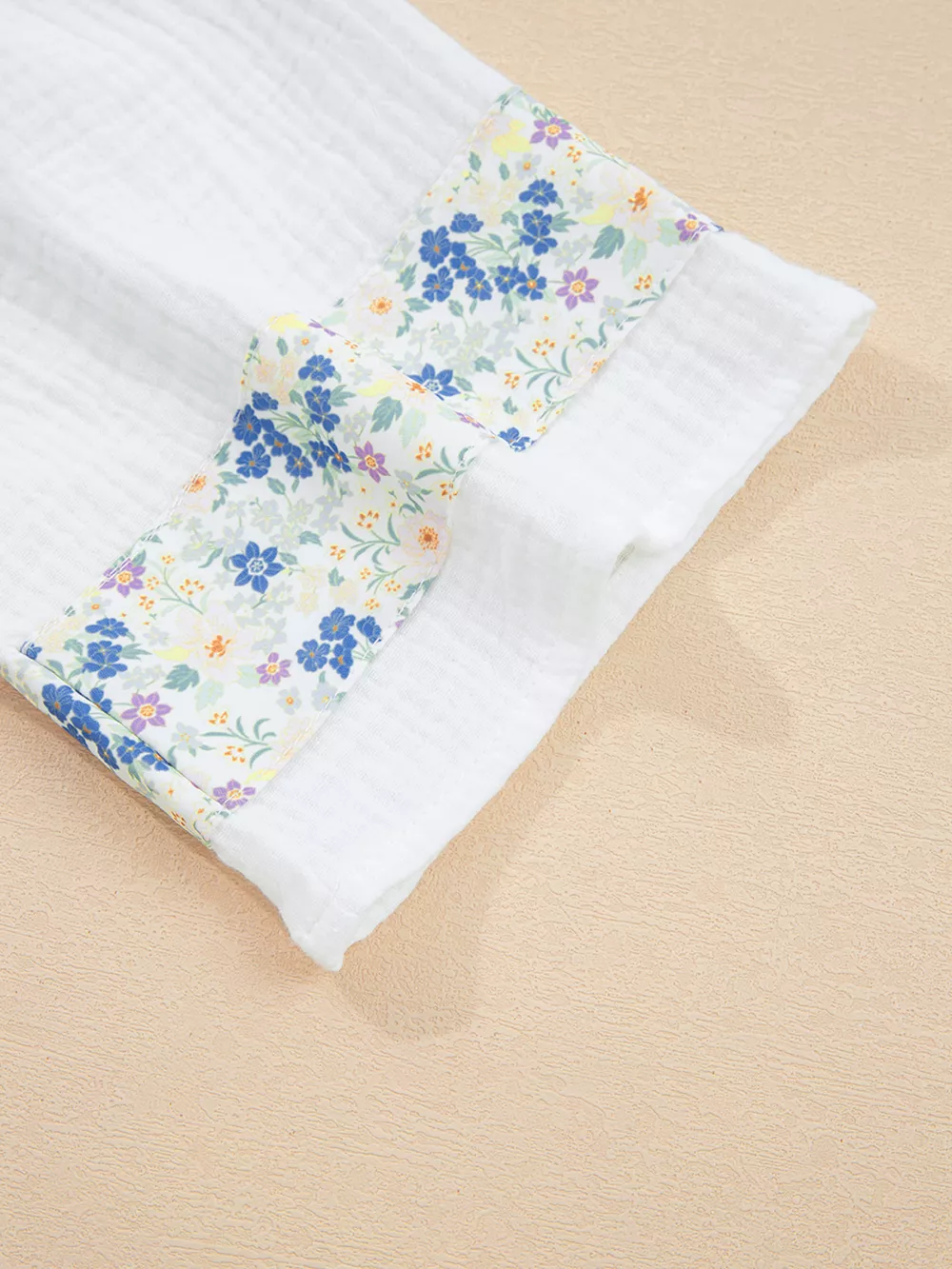 Floral Print Henley Button 3/4 Sleeve Blouse, image 13