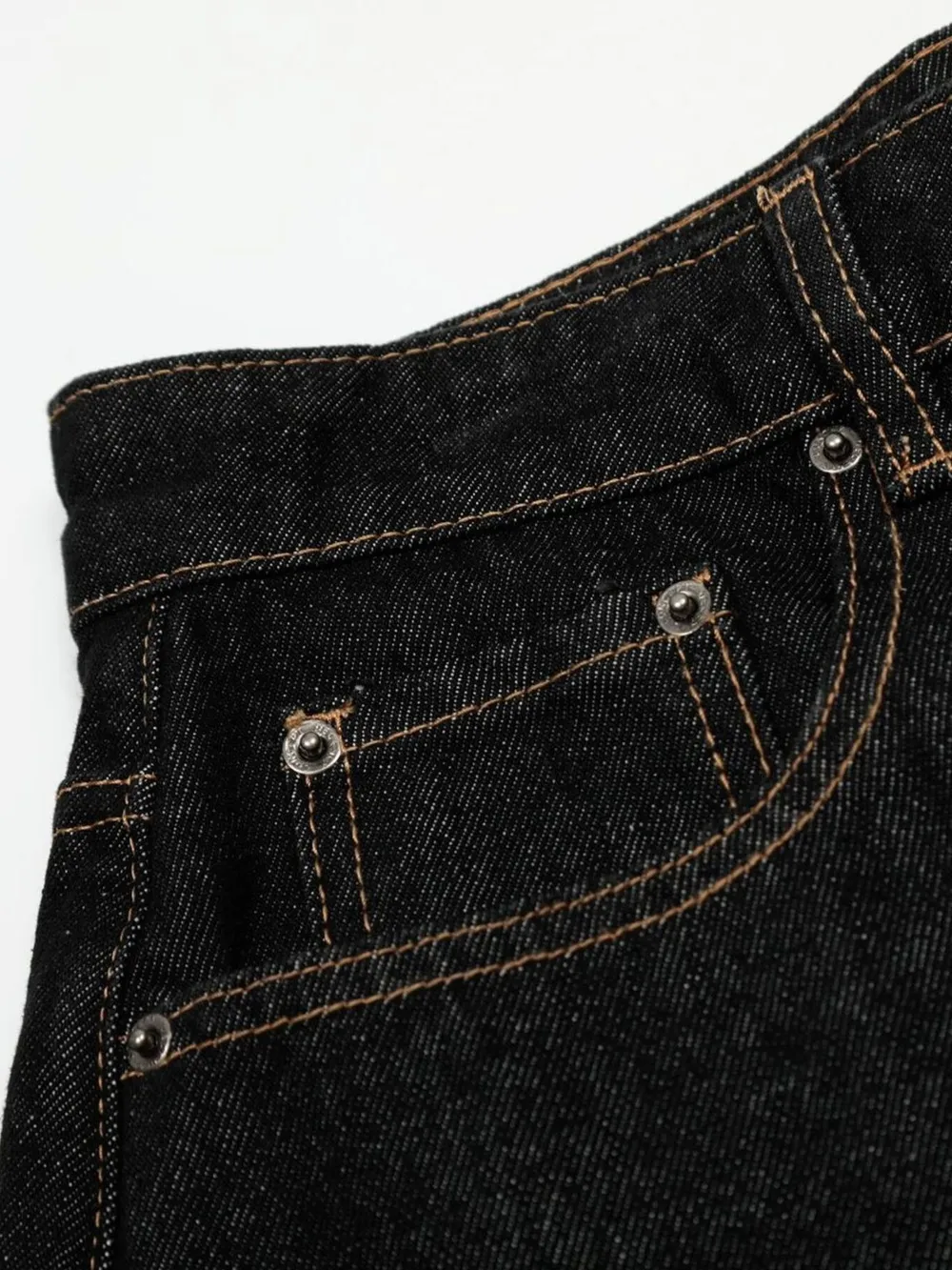 Men's Baggy Denim Shorts with Cuffed Hem, image 11