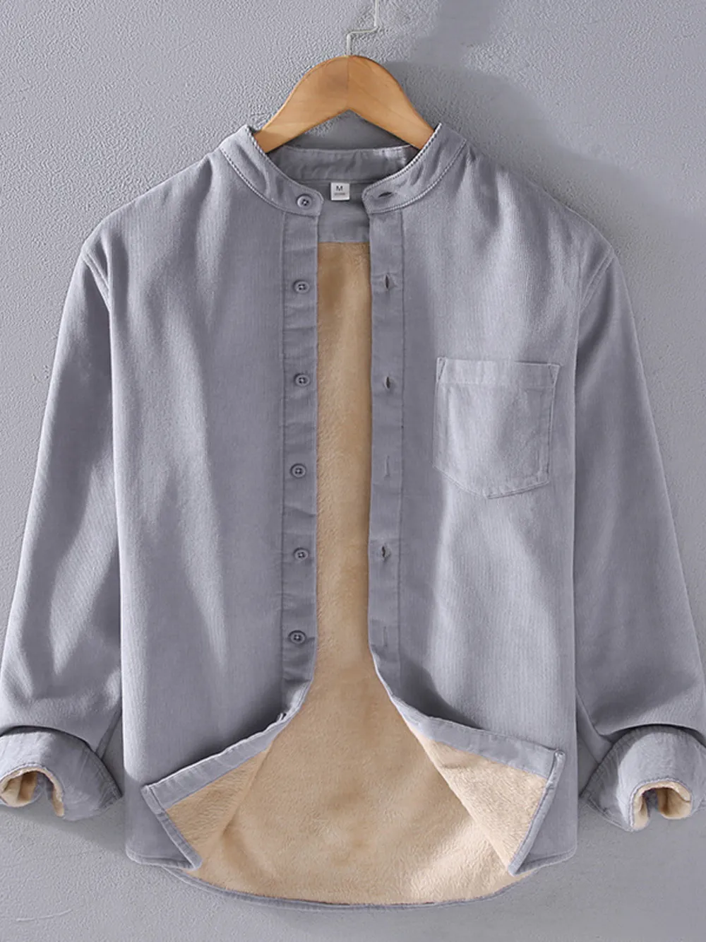 Men's Plus Size Button Up Long Sleeve Shirt, image 2